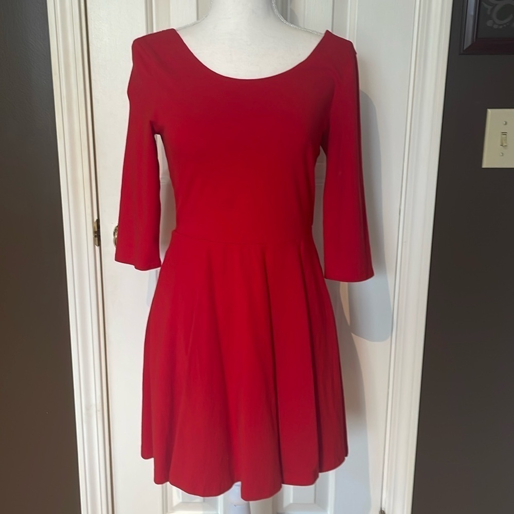 Express Ladies Short A Line Red Dress